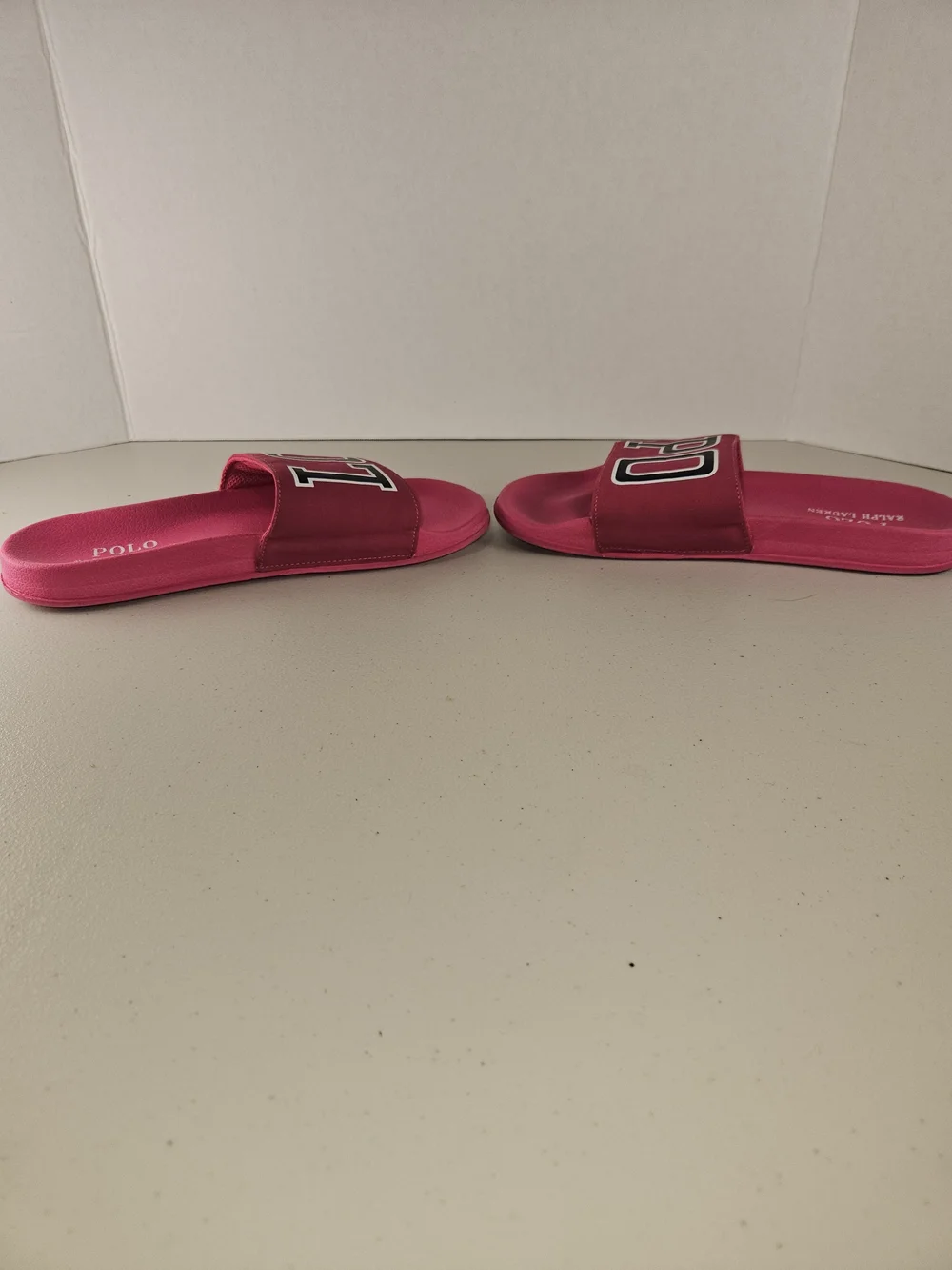 Youth Polo Ralph Lauren Slides Size 4 Hot Pink See Pictures Pre-loved